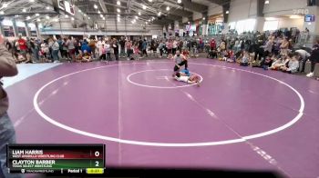 52 lbs Quarterfinal - Liam Harris, West Amarillo Wrestling Club vs Clayton Barber, Texas Select Wrestling