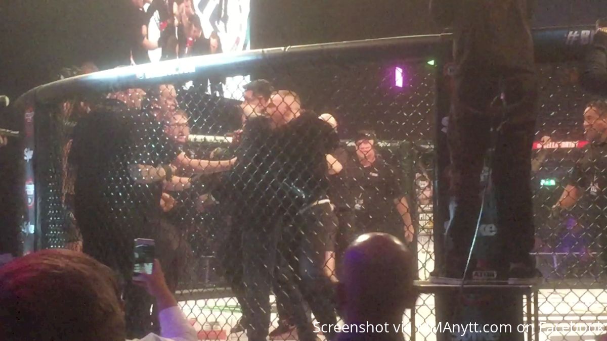 Watch: Conor McGregor Jumps Cage, Makes Run At Ref At Bellator 187