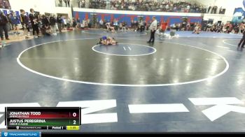 98 lbs Champ. Round 1 - Justus Peregrina, Coeur D Alene vs Jonathan Todd, American Falls