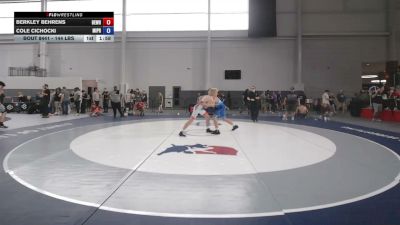 144 lbs Cons. Semis - Berkley Behrens, Beastmode Wrestling vs Cole Cichocki, Michigan Premier