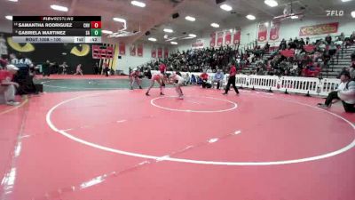 100 lbs 7th Place Match - Samantha Rodriguez, Canyon View vs Gabriela Martinez, Santa Ana