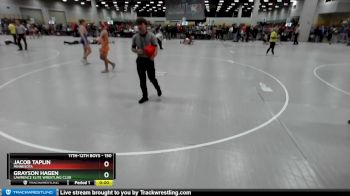 150 lbs Cons. Round 5 - Jacob Taplin, Minnesota vs Grayson Hagen, Lawrence Elite Wrestling Club