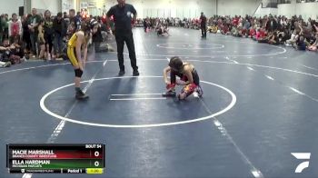 60 lbs Cons. Round 3 - Macie Marshall, Branch County Wrestling vs Ella Hardman, Michigan Matcats