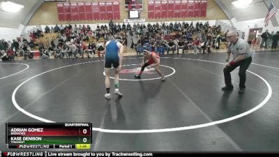 144 2B Quarterfinal - Kase Denison, Tonasket vs Adrian Gomez, Brewster