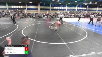 82 lbs Quarterfinal - Nainoa Albeso, Team Aggression vs Jaxon Moralez, NM Gold