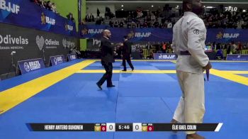 Élie Gael Colin vs Henry Antero Suhonen 2025 European Jiu-Jitsu IBJJF Championship