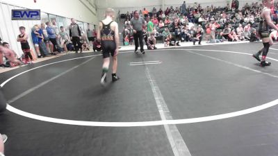 60 lbs Quarterfinal - Lincoln Sanders, Sallisaw Takedown Club vs Nolan Thomas, Vian Wrestling Club