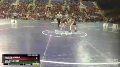 115 lbs Cons. Round 2 - Kylie Skadberg, Carrington vs Bailey Schmitt, Bismarck