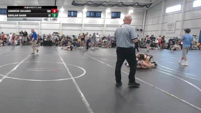 120 lbs Round 2 (6 Team) - Deklan Barr, Garnett Trained vs Andrew Juliano, Freakztyle Wrecking Crew