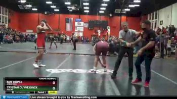 220 lbs Champ. Round 2 - Trystan Duyvejonck, MOLINE vs Koy Hopke, AMERY (WI)