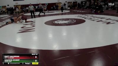 133 lbs Quarterfinal - Matt Haldiman, UW - La Crosse vs Dawson Schmit, Upper Iowa