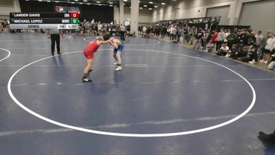 144 lbs Semis - Michael Lopez, Mile High Wrestling Club vs Landen Davis, Sebolt Wrestling Academy
