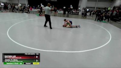 132 lbs Cons. Round 1 - Rayden Lee, Bear Cave Wrestling Club vs Owen Floral, Built By Brunson Wrestling