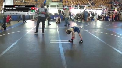 42 lbs Cons. Round 1 - Cora Jones, Circleville vs Calahann Renwand, Clyde Amatuer Wrestling