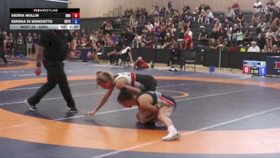 53kg Round 1 - Sierra Mullin, Saskatoon Wrestling Club vs Serena Di Benedetto, Hamilton Wrestling Club