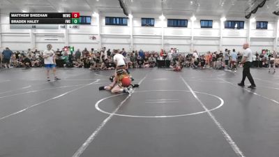 98 lbs Round 2 (4 Team) - Braden Haley, Freakztyle Wrecking Crew vs Matthew Sheehan, Wrecking Crew WC