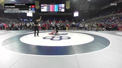 105 lbs Champ. Rd Of 128 - Layla Ward, CA vs Alissa Chanda, MO