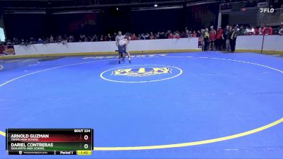 126 lbs Champ. Round 2 - Dariel Contreras, Sahuarita High School vs Arnold Guzman, Tempe High School