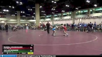138 lbs Semis & Wb (16 Team) - Declan Basinger, Nauman Blue vs Russell Householder, S.E.O. Red