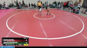 43 lbs Quarterfinal - Julian Salinas, Texas Takedown Academy vs Princeton Ryncarz, Mission Wrestling Club