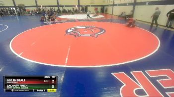 157 lbs Cons. Round 1 - Zachary Finch, North Central College vs Jaylen Beals, Unattached