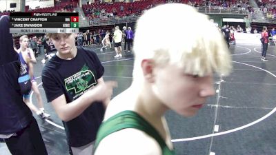 80 lbs Quarterfinal - Vincent Crafton, IronHawk Wrestling Academy vs Jake Swanson, Nebraska Elite Wrestling Club