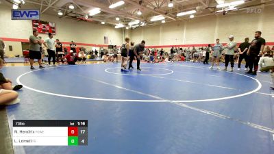 73 lbs Rr Rnd 3 - Nolan Hendrix, Powerhouse Elite 9u vs Lukas Lomeli, F5