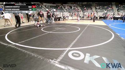 49 lbs Consi Of 8 #2 - Jameson Mantle, Wagoner Takedown Club vs Tucker Wishard, Claremore Wrestling Club