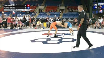 150 lbs Cons. Rd Of 16 - Legend Ellis, Oklahoma vs Aiden Graner, Minnesota