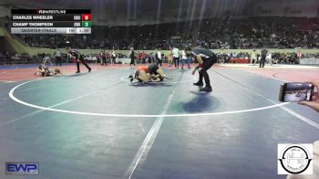 138 lbs Quarterfinal - Charles Wheeler, Chickasha Wrestling vs Champ Thompson, Jenks