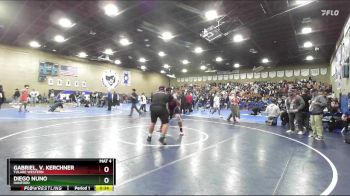 285 lbs 7th Place Match - Diego Nuno, Hanford vs Gabriel, V. Kerchner, Tulare Western