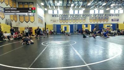 126 lbs Round 6 (8 Team) - Jacob Friedland, Palm Harbor WC vs Justo Medina, Wild Horse Riders