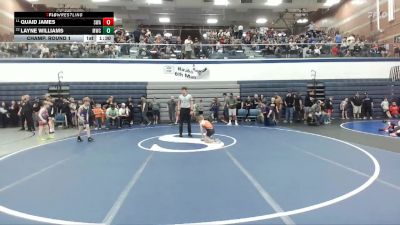 76 lbs Champ. Round 1 - Quaid James, Sublime Wrestling Academy vs Layne Williams, Middleton Wrestling Club