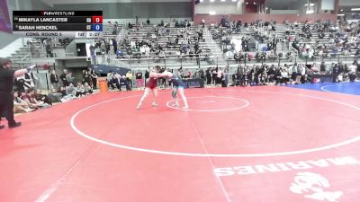 U20 Women - 72 lbs Cons. Round 5 - Mikayla Lancaster, CA vs Sarah Henckel, CT