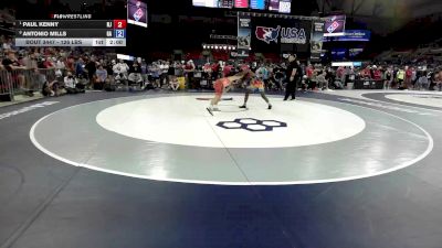 126 lbs Quarters - Paul Kenny, NJ vs Antonio Mills, GA