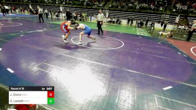 136 lbs Round Of 16 - Joseph Cocco, Wall Knights vs Graeden Lackett, Westfield