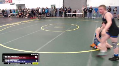 144 lbs Semifinal - Ryder Thomas, Avalanche Wrestling Association vs Ivan Shockley, Juneau Youth Wrestling Club Inc.