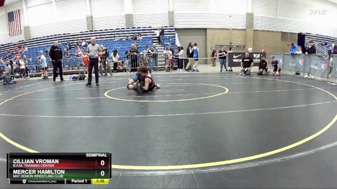 92 Lbs Semifinal - Mercer Hamilton, Mat Demon Wrestling Club Vs Cillian 