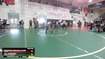 140 lbs Cons. Round 6 - Ava McGowan, Eleanor Roosevelt vs Samantha Roldan Alvarenga, Tustin