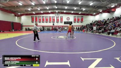 133 lbs 1st Place Match - Sean Archuleta, Arizona Christian vs Jason Ramirez, Arizona Christian