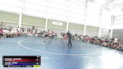 100 lbs Placement Matches (8 Team) - Samuel Sanchez, California vs Kacen Jones, Utah Gold