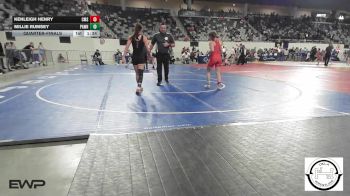 101 lbs Quarterfinal - Kenleigh Henry, Comanche MS vs Millie Rumsey, Pawhuska Huskies JH