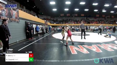 95 lbs Rr Rnd 1 - Piper Berry, Elgin Wrestling vs Natalie Cayard, D3 Wrestling Cluib