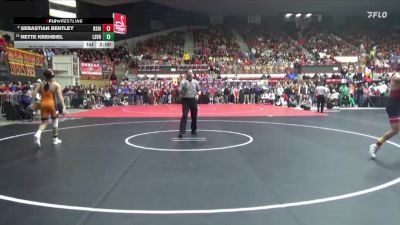 126 lbs Champ. Round 1 - Rette Krehbiel, Lindsborg-Smoky Valley Hs vs Sebastian Bentley, Rose Hill