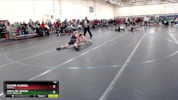 139 lbs Cons. Round 2 - Waylon Simon, Maple River/USC vs Xavier Kleindl, MAHACA