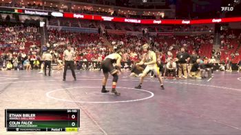 3A-165 lbs Quarterfinal - Colin Falck, Cedar Rapids Kennedy vs Ethan Bibler, Waverly-Shell Rock