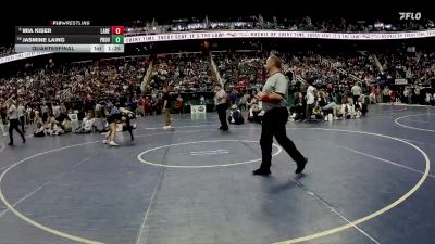 132 lbs Quarterfinal - Jasmine Laing, Providence vs Mia Kiser, Laney