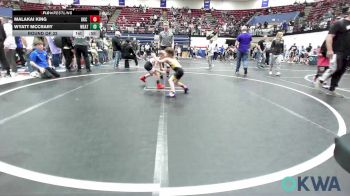 43 lbs Round Of 32 - Malakai King, OKC Saints Wrestling vs Wyatt McCrary, Weatherford Youth Wrestling