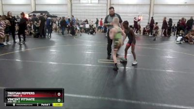 60 lbs Round 5 (6 Team) - Tristian Peppers, Ohio Heros vs Vincent Fittante, Ares Red