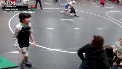 144 lbs Champ. Round 2 - Colton Coy, Kimberly Bulldog Wrestling Club vs Abner Spencer, Cougar Wrestling Club